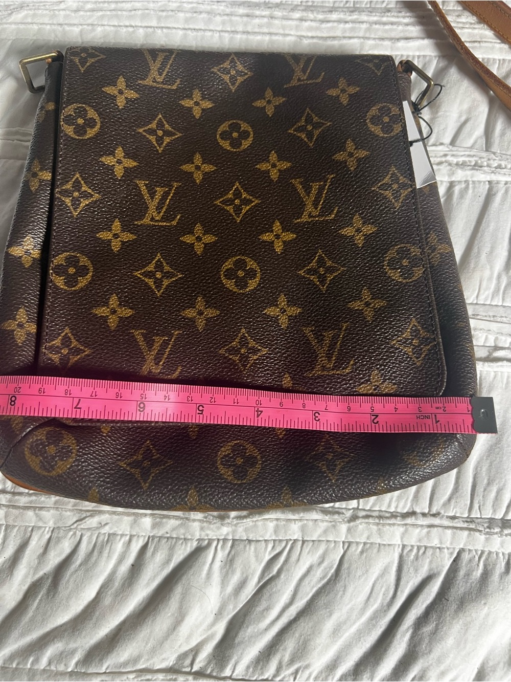 Louis Vuitton Monogram Crossbody in Brown with Tan Strap - Picture 3 of 9